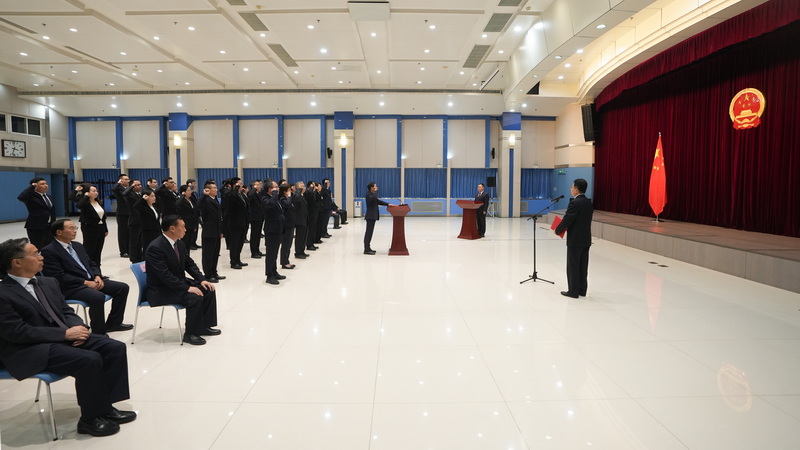 水利部舉行機(jī)關(guān)新任職公務(wù)員憲法宣誓儀式